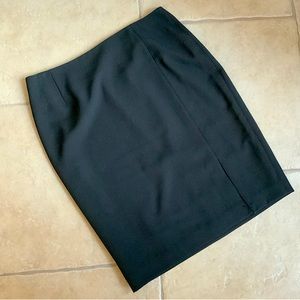 NWOT Tahari ASL Black Skirt With Front Slit Sz 14